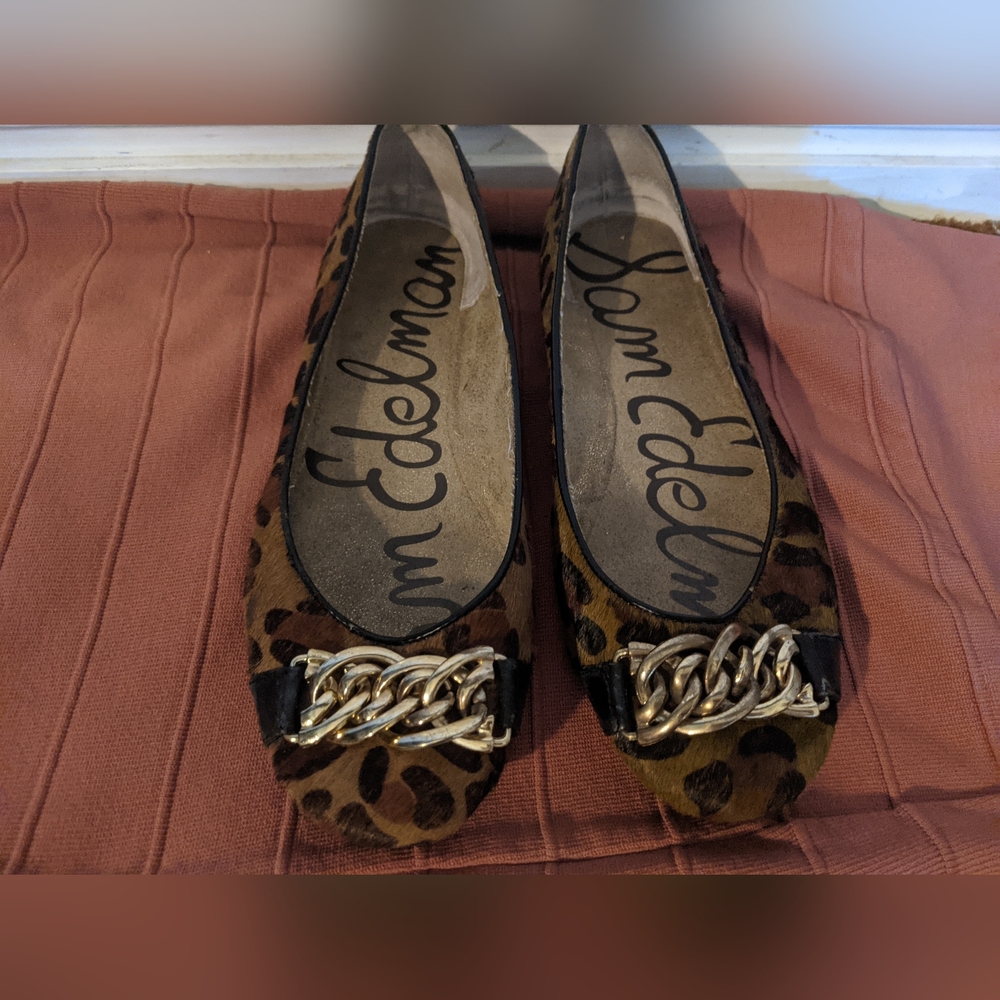 Sam Edelman leopard print shoes
